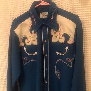 original  mid 1940’s men’s Western swing shirt
